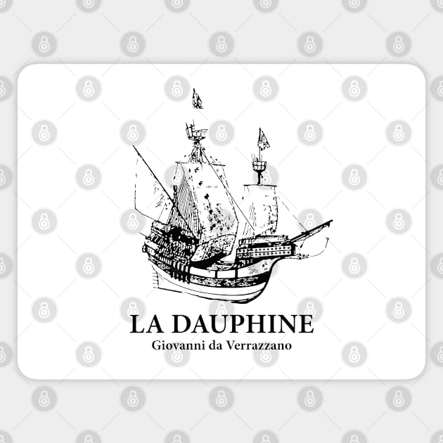La Dauphine - Giovanni da Verrazzano Sticker by Lakeric